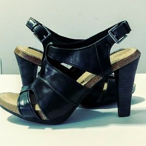 me too Shoes - Adam Tucker's me too black leather sandals me too Shoes - Adam Tucker's me too black leather sandals